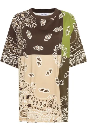 The Attico T-Shirt mit Paisley-Print