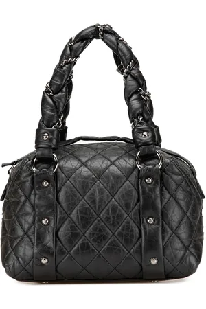 CHANEL 2005-2006 kleine Lady Braid Handtasche aus Lammleder mit Distressed-Optik
