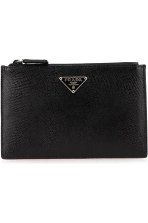 Prada 2000-2013 Saffiano Clutch mit Reißverschluss