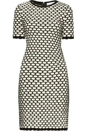Oscar de la Renta Zweifarbiges Minikleid
