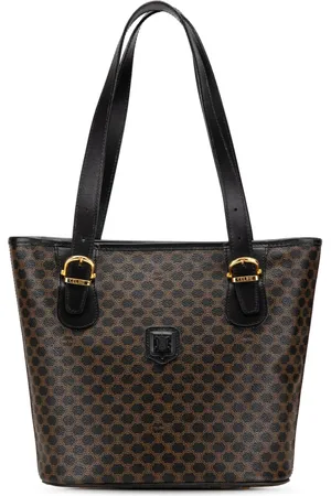 Céline 1997 Macadam Coated Canvas Tote Bag