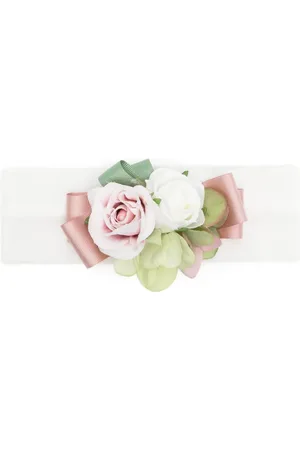 COLORICHIARI Stirnband mit Blumenapplikation