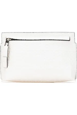 Loewe 2010-2024 Repeat T Clutch aus Leder mit Anagram-Prägung