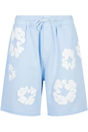 DENIM TEARS The Cotton Wreath "Powder Blue" Joggingshorts