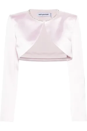 Self-Portrait Bolero aus Satin