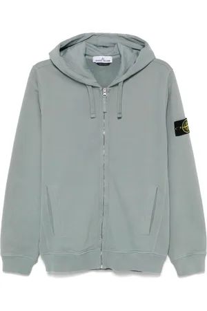 Stone Island Hoodie aus Fleece-Jersey