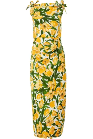 Carolina Herrera Midikleid mit Tulpen-Print