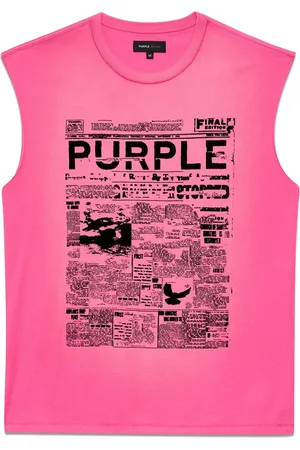 Purple Brand Trägershirt mit grafischem Print