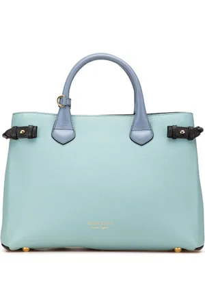Burberry 2015-2017 mittelgroße Tricolour Banner Satchel-Tasche aus Leder