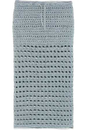 AMG Midirock mit Lochstrickmuster