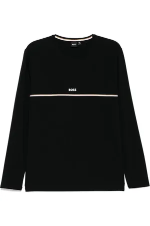 HUGO BOSS Langarmshirt mit Logo-Print