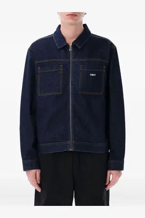 Obey Jeansjacke mit grafischem Print