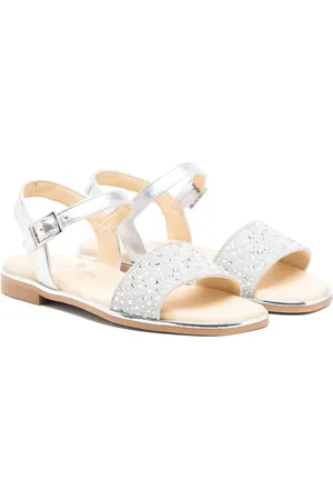 Andanines Sandalen mit Kristallen