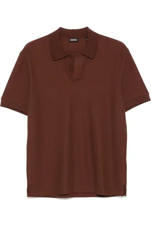Ermenegildo Zegna T-Shirt mit Poloshirtkragen
