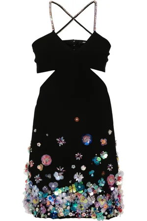 AMEN Minikleid mit Perlen