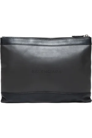 Balenciaga 2000-2020 mittelgroße Navy Clip Clutch