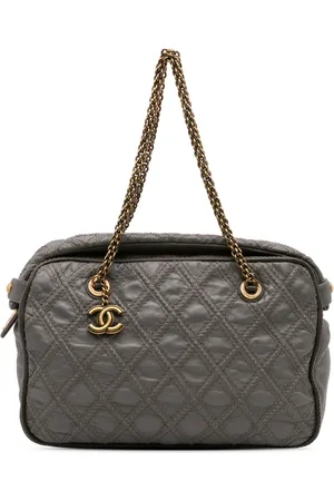 CHANEL 2010-2011 gesteppte CC Triptych Tote Bag aus Kalbsleder