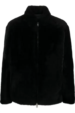 Prada Jacke aus Shearling mit Logo