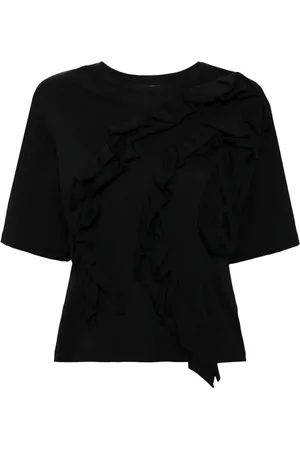 ULLA JOHNSON Aris T-Shirt mit Rüschen