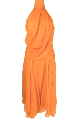Alberta Ferretti Drapiertes Neckholder-Kleid
