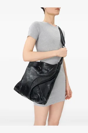 Marine Serre Handtasche mit Logo-Prägung