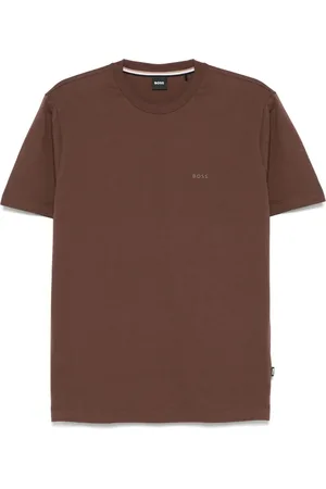 HUGO BOSS T-Shirt mit gummiertem Logo
