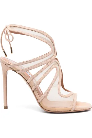 Aquazzura Pantoletten mit Cut-Outs 110mm