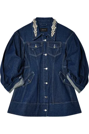 Simone Rocha Jeansjacke mit verziertem Kragen
