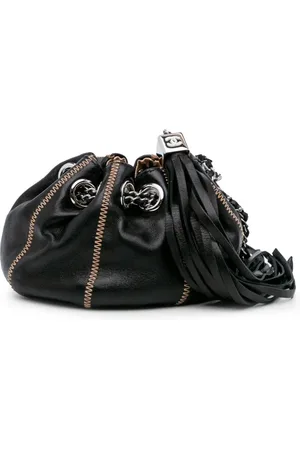 CHANEL 2003-2004 mini wendbare Sac Cordon Clutch aus Lammleder und Satin