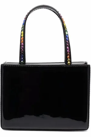 Amina Muaddi Mini-Tasche aus Leder