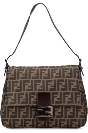Fendi 2000-2010 Zucca Canvas Mamma Forever Schultertasche