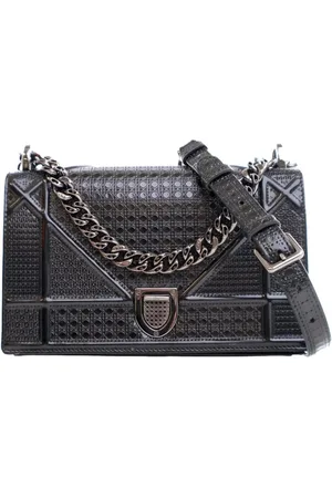 Dior 2016 kleine Metallic Microcannage Diorama Flap Umhängetasche