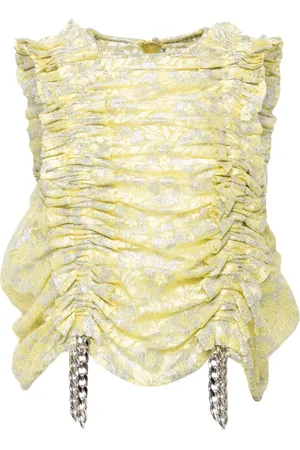 NOIR KEI NINOMIYA Mesh-Top mit Blumen