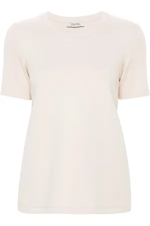 Max Mara T-Shirt mit Logo-Stickerei