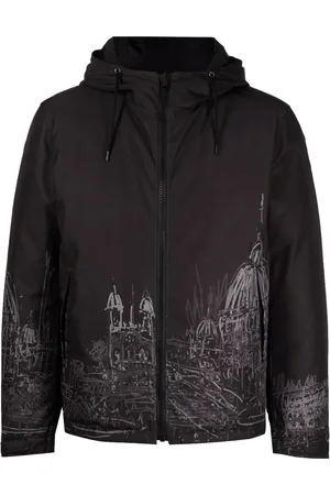 VALENTINO GARAVANI Gefütterte Jacke mit Zeichnungs-Print