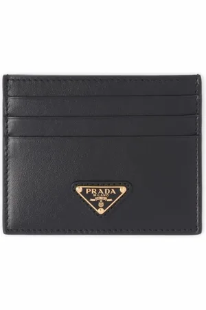 Prada Kartenetui mit Logo-Schild