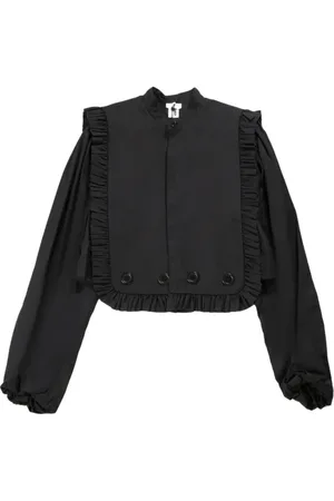 NOIR KEI NINOMIYA Ruffle-detail cropped jacket