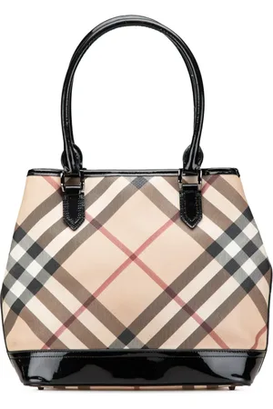 Burberry 2000-2017 beschichtete Canvas-Tote Bag mit Supernova Check