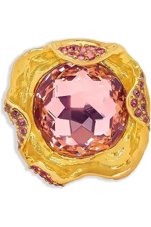 Oscar de la Renta Crystal Nest Ring