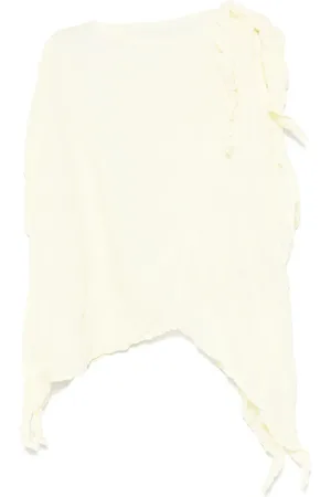 Issey Miyake Bluse mit Knitteroptik