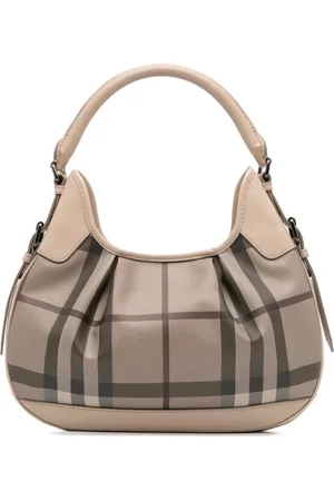 Burberry 2000-2017 Smoked Check Brooklyn Tasche aus beschichtetem Canvas