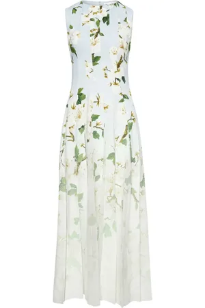 Oscar de la Renta Kleid mit Blumen-Print