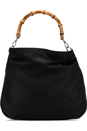 Gucci 20th Century Bamboo Satchel-Tasche aus Nylon