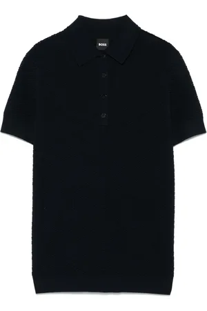 HUGO BOSS Geripptes Poloshirt
