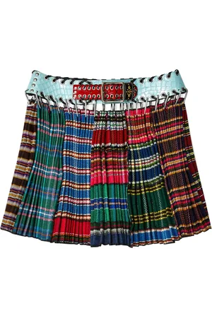 Chopova Lowena Patchwork-Midirock mit Falten