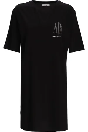 Armani Exchange T-Shirtkleid mit Logo-Print