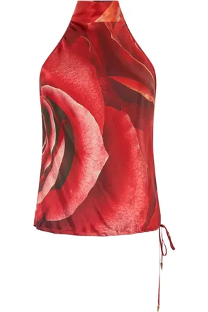 Roberto Cavalli Seidenoberteil mit Print