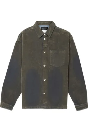 Purple Brand Ausgeblichenes Jeanshemd