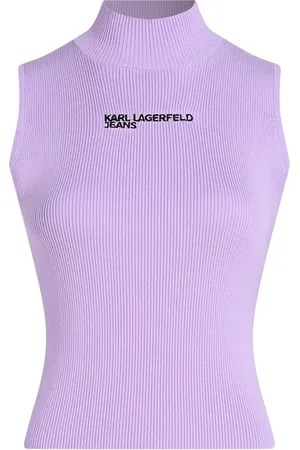 Karl Lagerfeld Geripptes Top