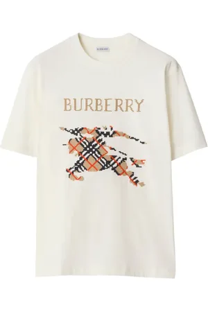 Burberry EKD​ T-Shirt mit Kreuzstichstickerei